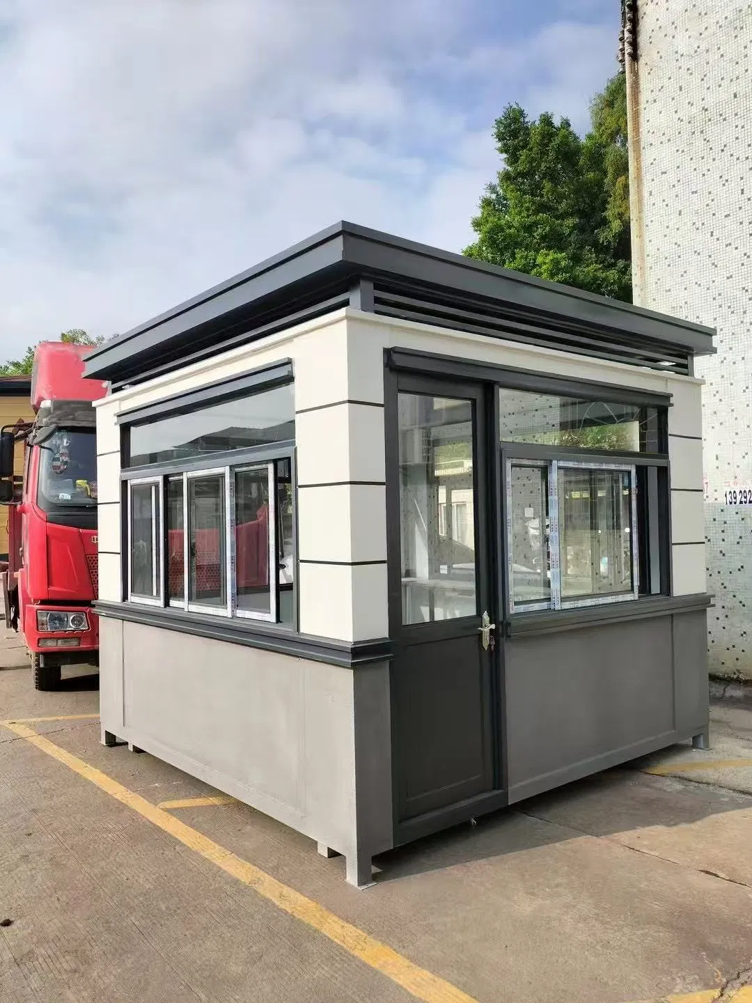 Prefabricated Small Outdoor Toll Booth Security Guard House
