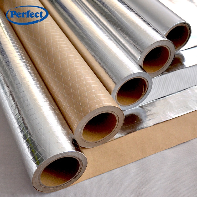 Insulation Materials Alu Foil Scrim Kraft Paper Fsk-7150A Insulation Foil