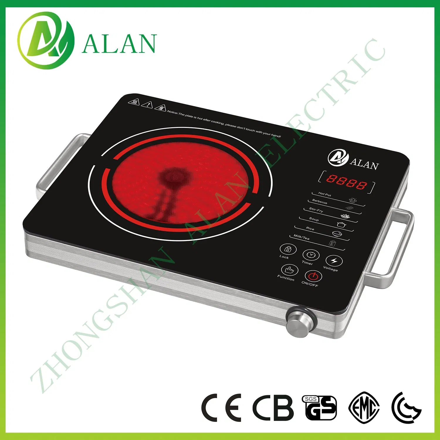 Table Top Cooking Kitchen Appliances Safety Electric Infrared Cookers 1 Burner
