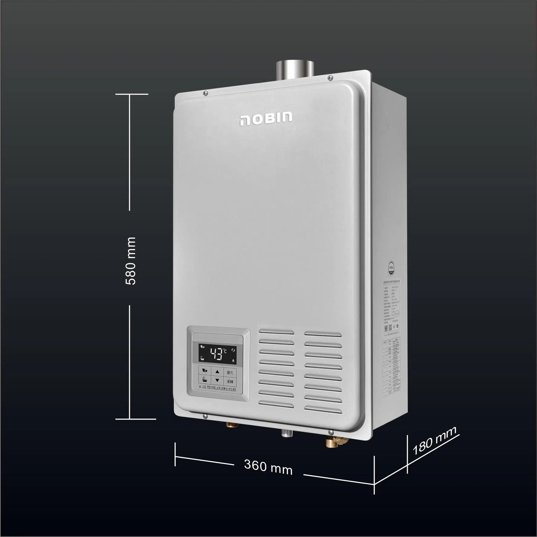 26L Wall-Mounted LPG Tankless Gas Water Heater with Energy Saving Features