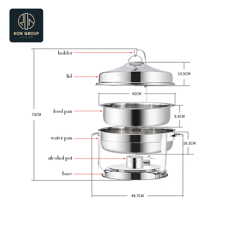 Factory Direct Sale Stylish Stainless Steel Buffet Stove for Catering Events