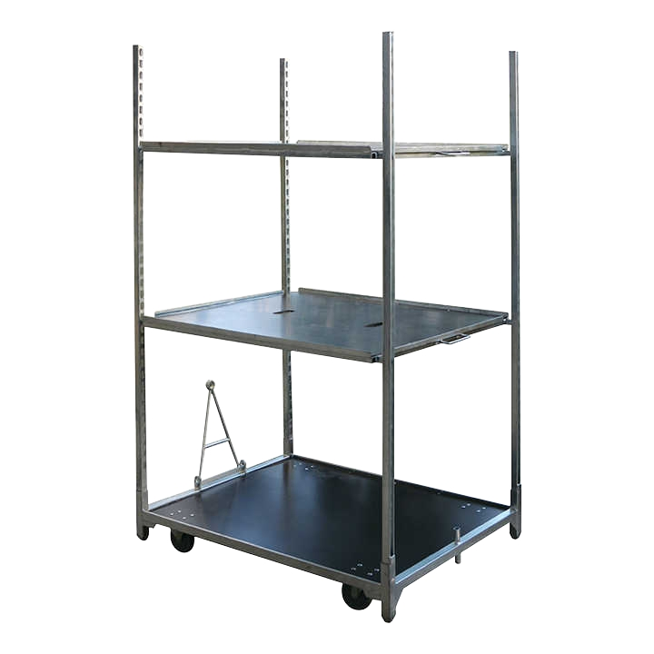 Greenhouse Trolley Flower Cart Danish Mobile Trolley Plywood Garden Cart