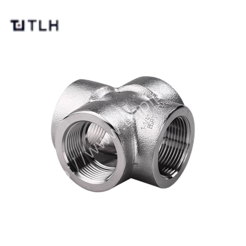 3000/6000/9000lb Ss 304 Ss 316 Socket Weld Cross for Leak-Proof Connection