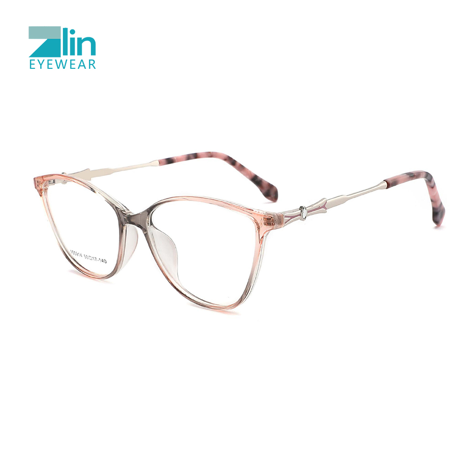 Hot Selling Tr90 Optical Glasses Italy China Wholesale Price Newest Fashion Combine Metal Anti Blue Light Glasses Customized Logo