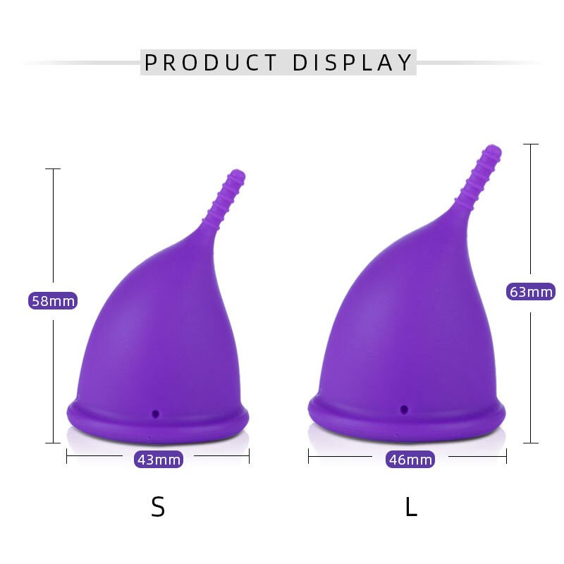 Reusable Menstrual Cup Soft Silicone Feminine Hygiene Period Cup