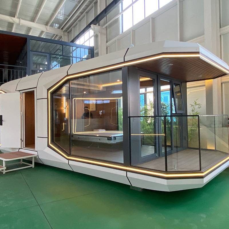 Mobile Hotel Modular Mobile Design Modular Container House Prefab Space Capsule House