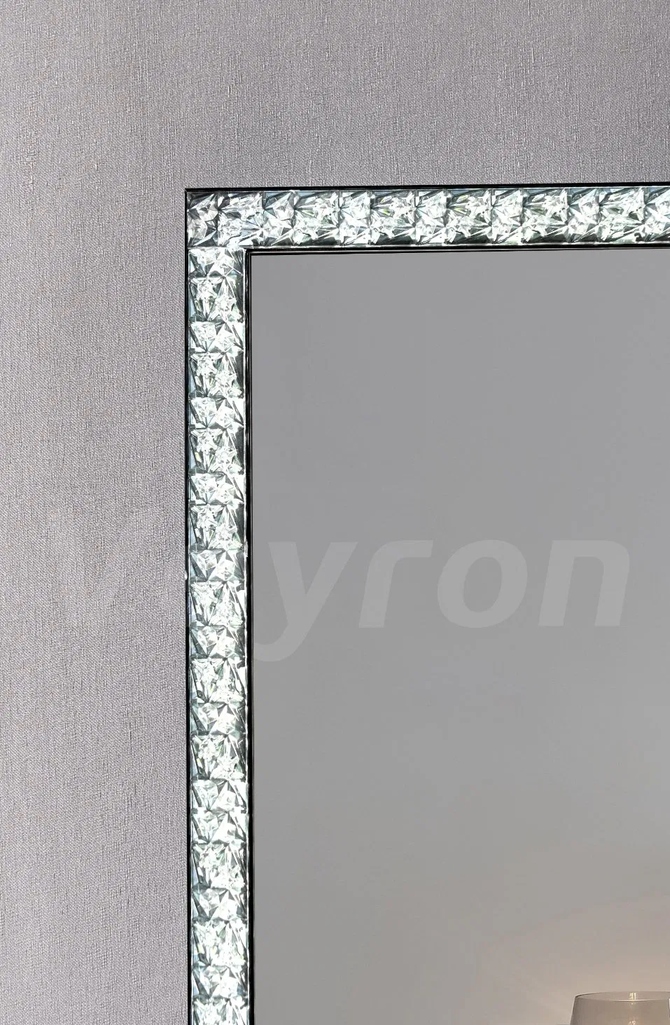 Decor Factory Hotel Bathroom Furniture Smart Home Framed Wall Mirror LED Mirror Defogging Function Touch Switch