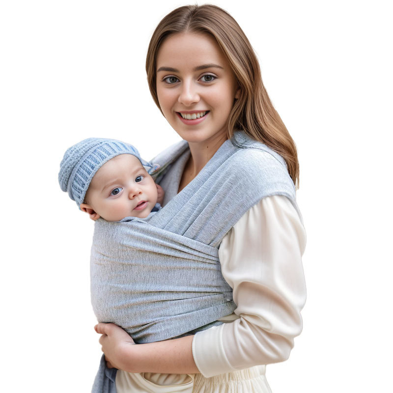 USA Europe Foldable Natural Organic Cotton Baby Sling Carrier Wrap Promotional