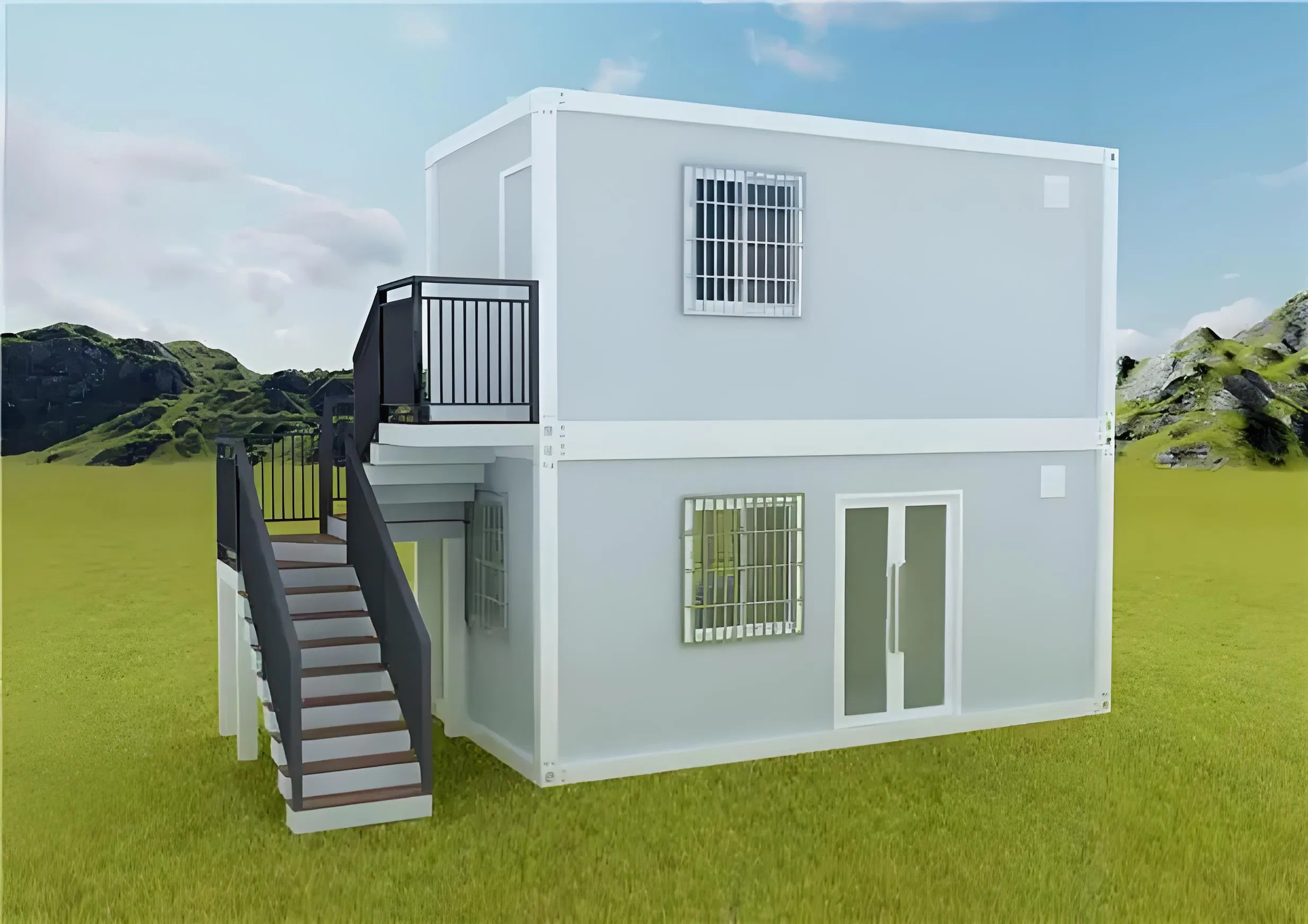 Prefabricated/Prefab Flat Pack Good Price Foldable Mobile Portable Expandable Luxury Shipping Container House for Single Apartment Steel Home