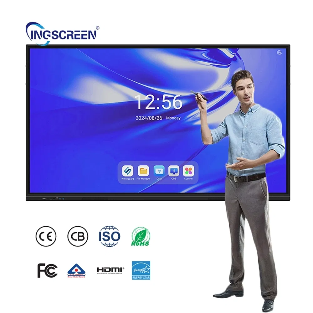Wireless Projection High Resolution OEM ODM Custom All-in-One Interactive Smart Board