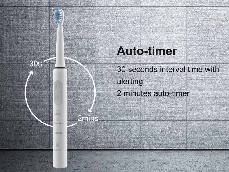 USB Rechargeable Ultra Sonic Pulse Whitening Electric Toothbrush for Adults