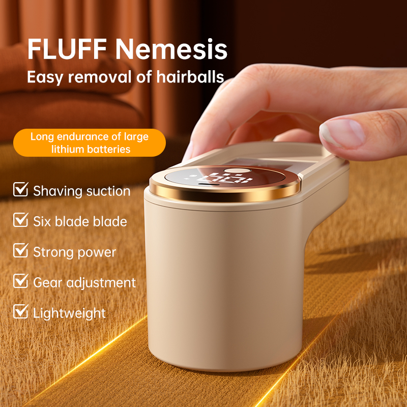 Electric Hairball Trimmer Rechargeable Hairball Remover Digital Display Hairball Remover Beard Clothes Two-in-One Hairball Remover
