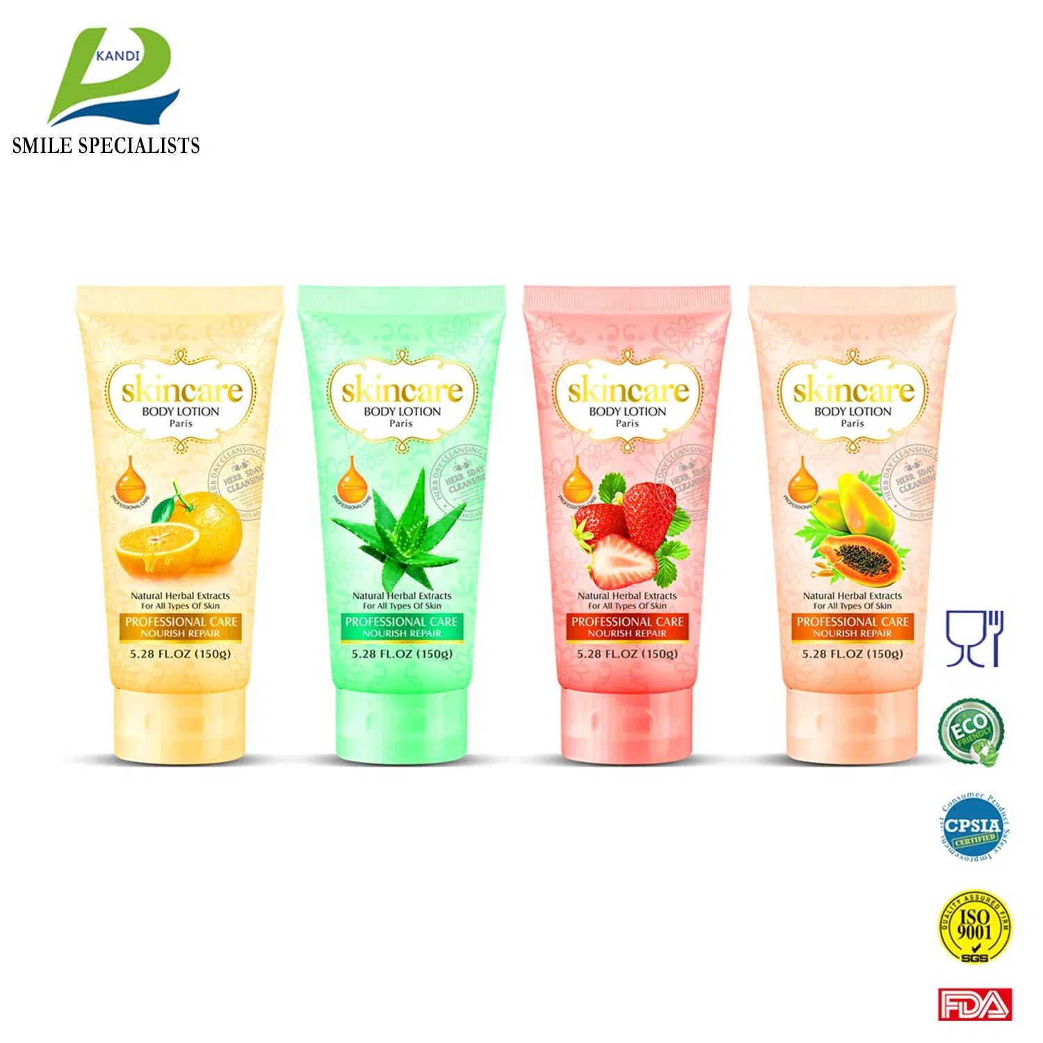 Whitening Nourishment Skin Care Fruit Flavors Moisturizing Body Lotion Body Cream