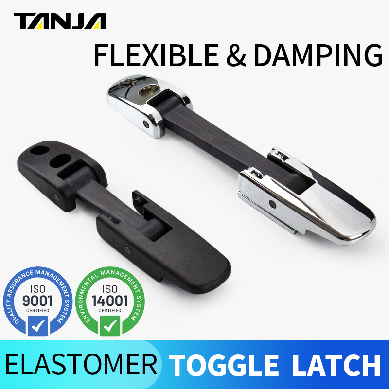 Black Rubber Damping Toggle Latch for Vehicle Hood/Hood/Vibration Machinery