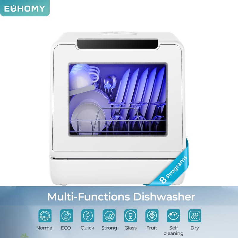 Countertop Mini Dishwasher with Built-in Water Tank for Flexible Placement