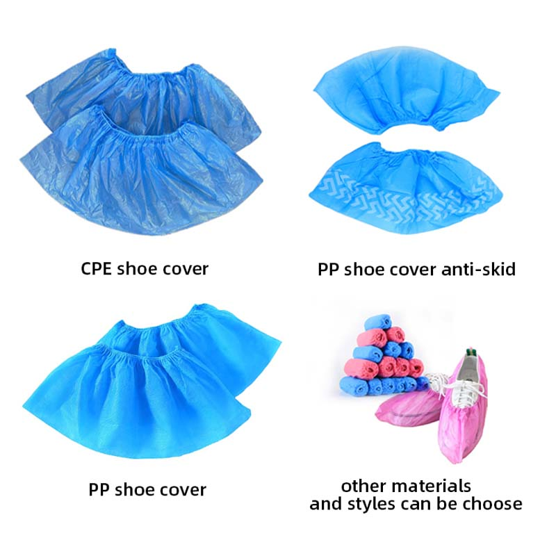 Disposable Non-Slip Nonwoven PP35g Full Rubber Band 17*40 Protective Shoe Cover