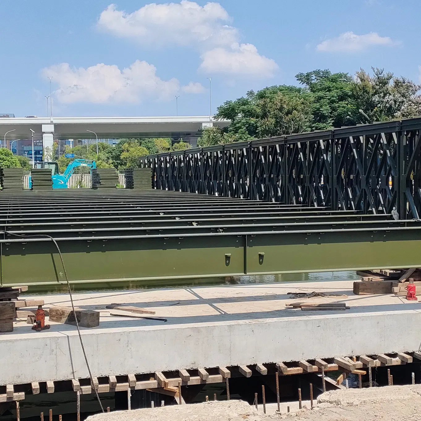 Durable Double Lane Steel Bailey Bridge for Global Distribution