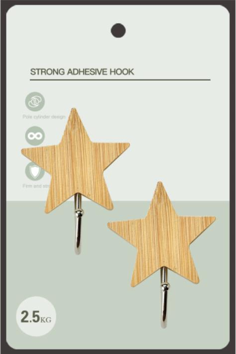 Natural Beech Wood Hooks Wall Mounted Wood Coat Rack Hooks Wood Wall Hooks