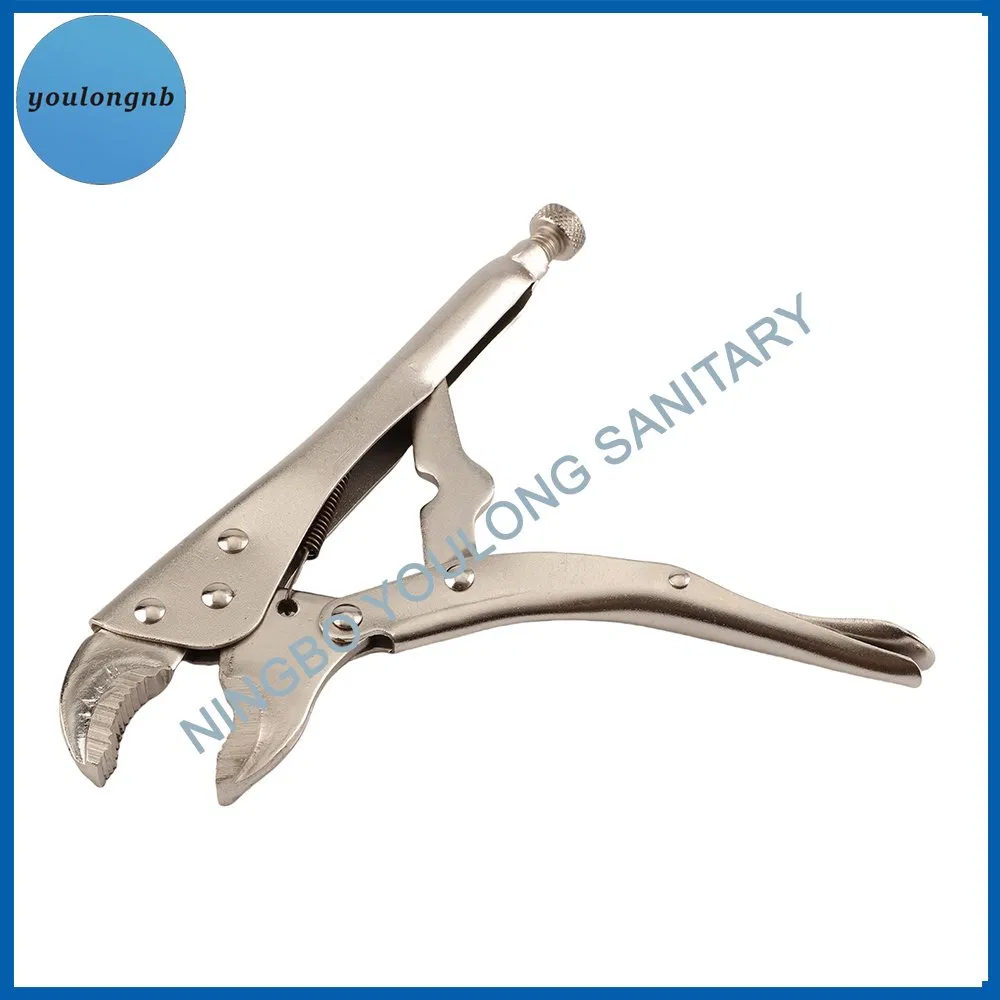 Round Nose Straight Jaw Locking Grip Plier Camping Multifunctional Adjustable