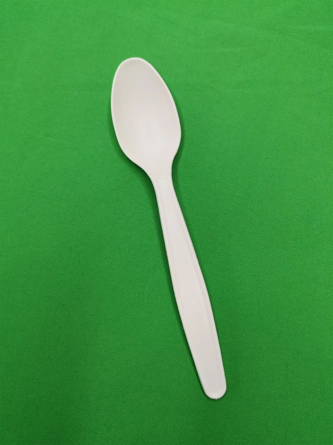 Disposable Spoon, Biodegradable, Made of Cornstarch, White, 16cm