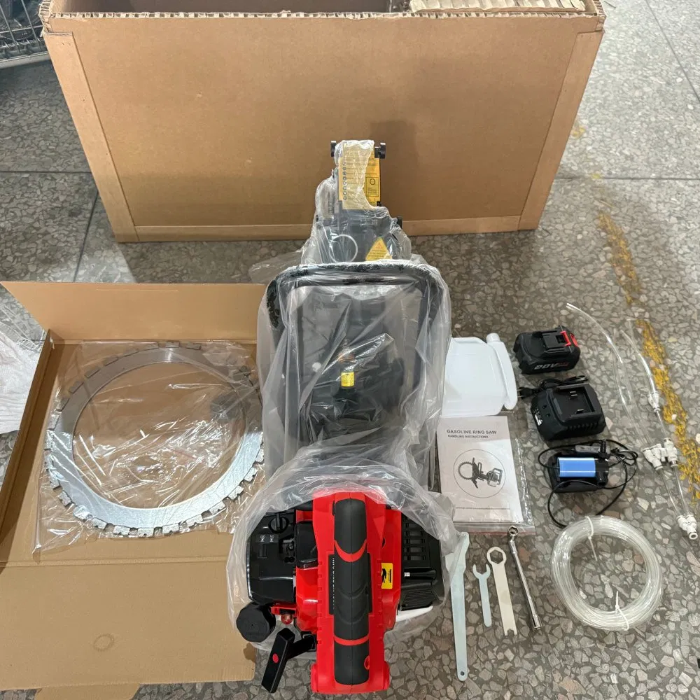 Glgw Industrial Grade Concrete Wall Cutter Ring Saw Wall Chaser Cutting Machine Gasoline Powered