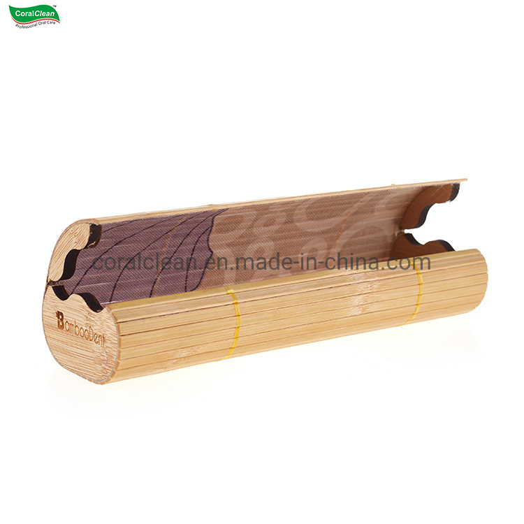 Natural Eco Friendly Travel Bamboo Tube Stand Cover Bamboo Toothbrush Cover Case