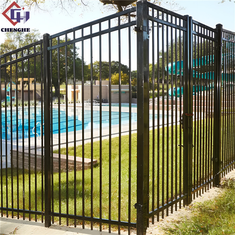 Elegant Steel Garden Fences Durable Wrought Iron Designs Black Garden Fence Commercial Fence/Steel Fence/Safety Fence/Gates/Metal Fence/Security Fence Panel