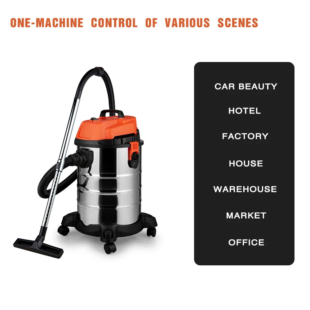 Hot Selling 30L Stainless Wet Dry 1400W Vacuum Cleaner for Home