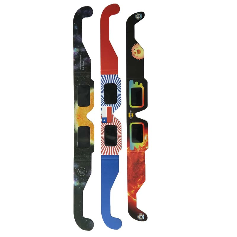 2025 ISO Certified Solar Eclipse Glasses Customized Design Solar Eclipse Viewing Paper Glasses