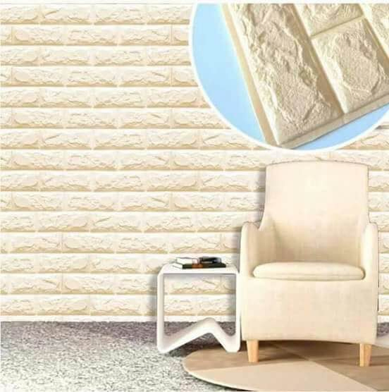 Background Decoration 3D Foam Wallpaper Peel and Sticker