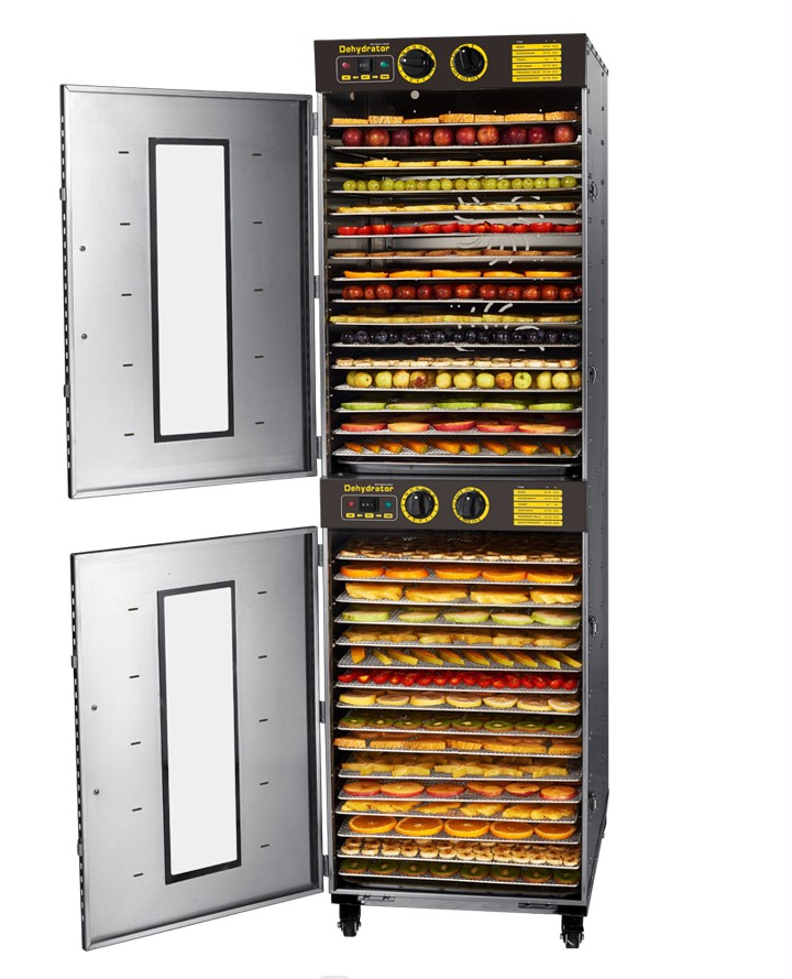 Dryer Manufacturer Two Rooms Dehydration 32 Trays Mushroom Fruit Dehydrator