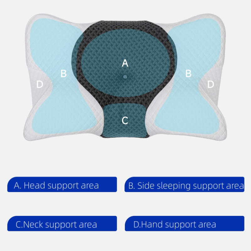 Cervical Pillow for Neck and Shoulder China Factory Butterfly Memory Foam Pillow
