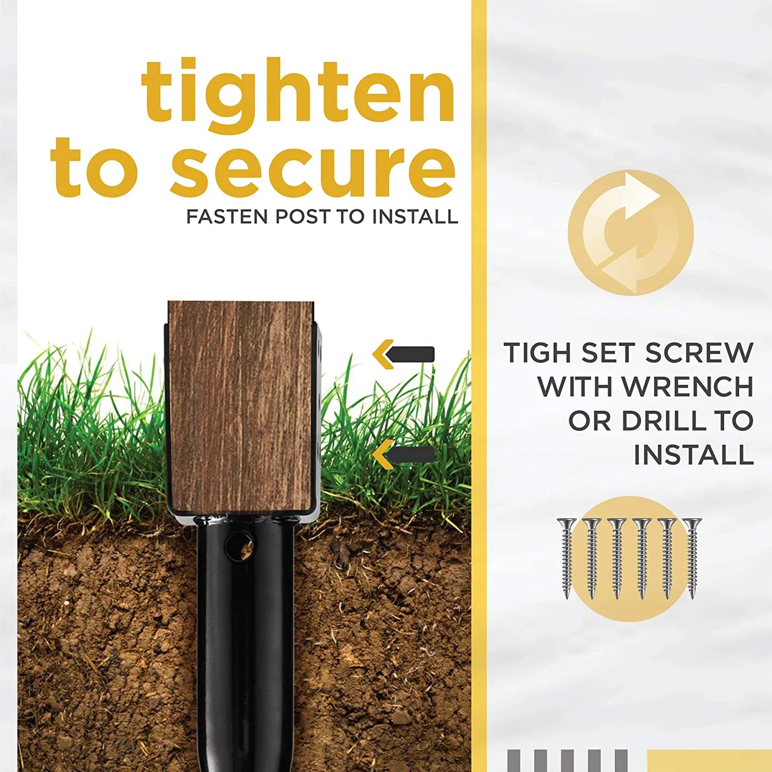 Безвыемный грунтовый анкер для столбов