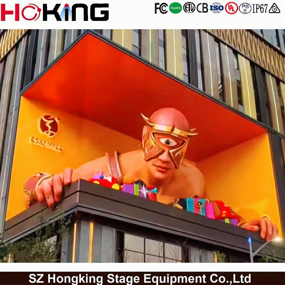 Full Sexi Video 1080P Energy Saving Outdoor 3D P6.67 P8 P10 HD 7680Hz Advertising Billboard LED Display Screen