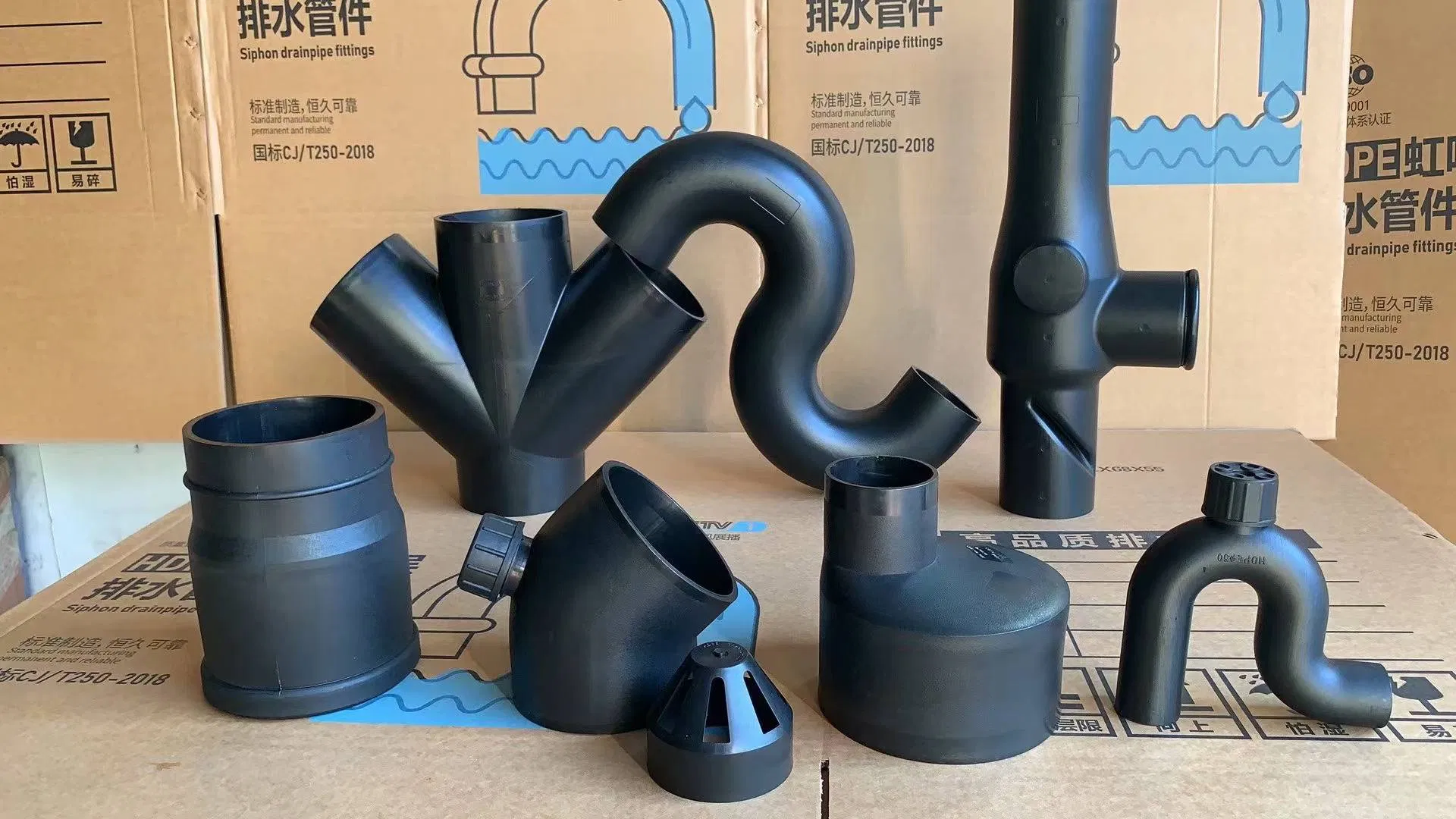 Durable HDPE Electrofusion Fittings Siphon Drainage System