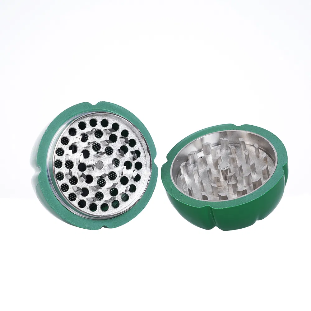 Factory Wholesale Color Pepper Shaped Creative Design 4 Parts Manual Tobacco Grinder