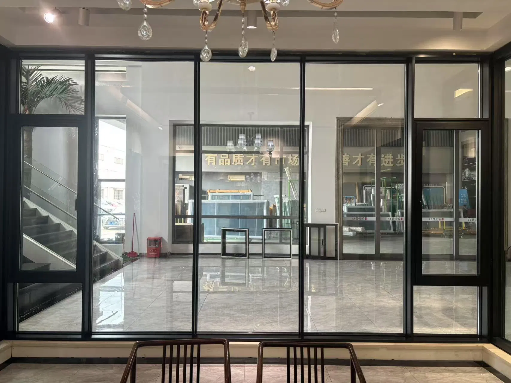 Double Glazed Aluminum Glass Sliding Door Safety Certified