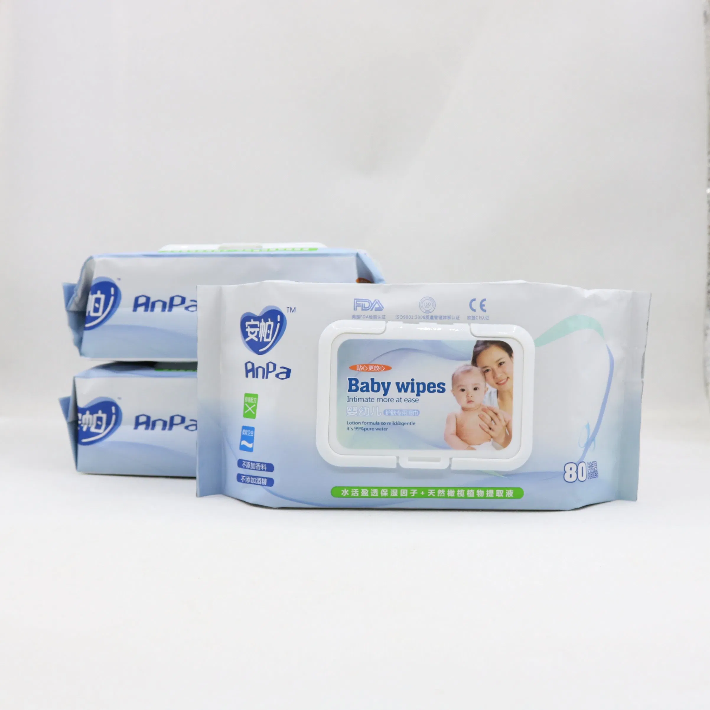 Best Quality Baby Wet Wipes Organic Aloe Vera with FDA Certificate