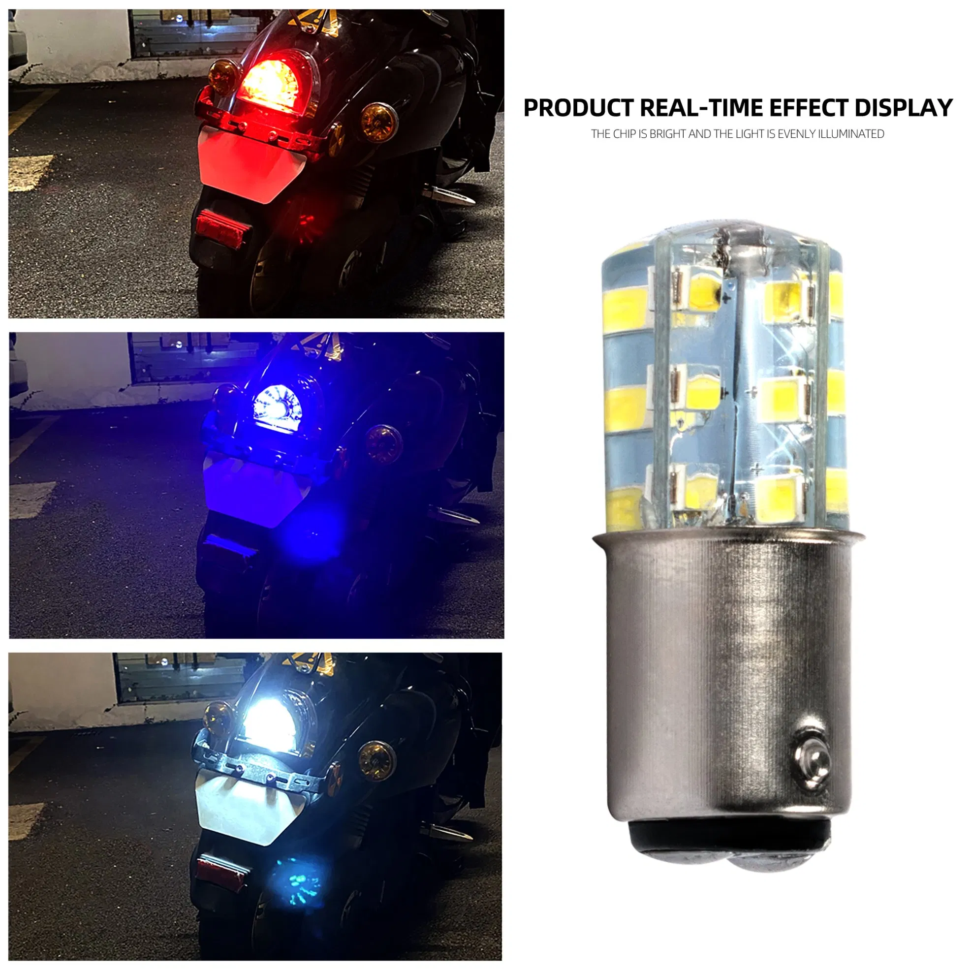 Светодиодная лампа 1157 2835 24 LED для стоп-сигнала и габаритов