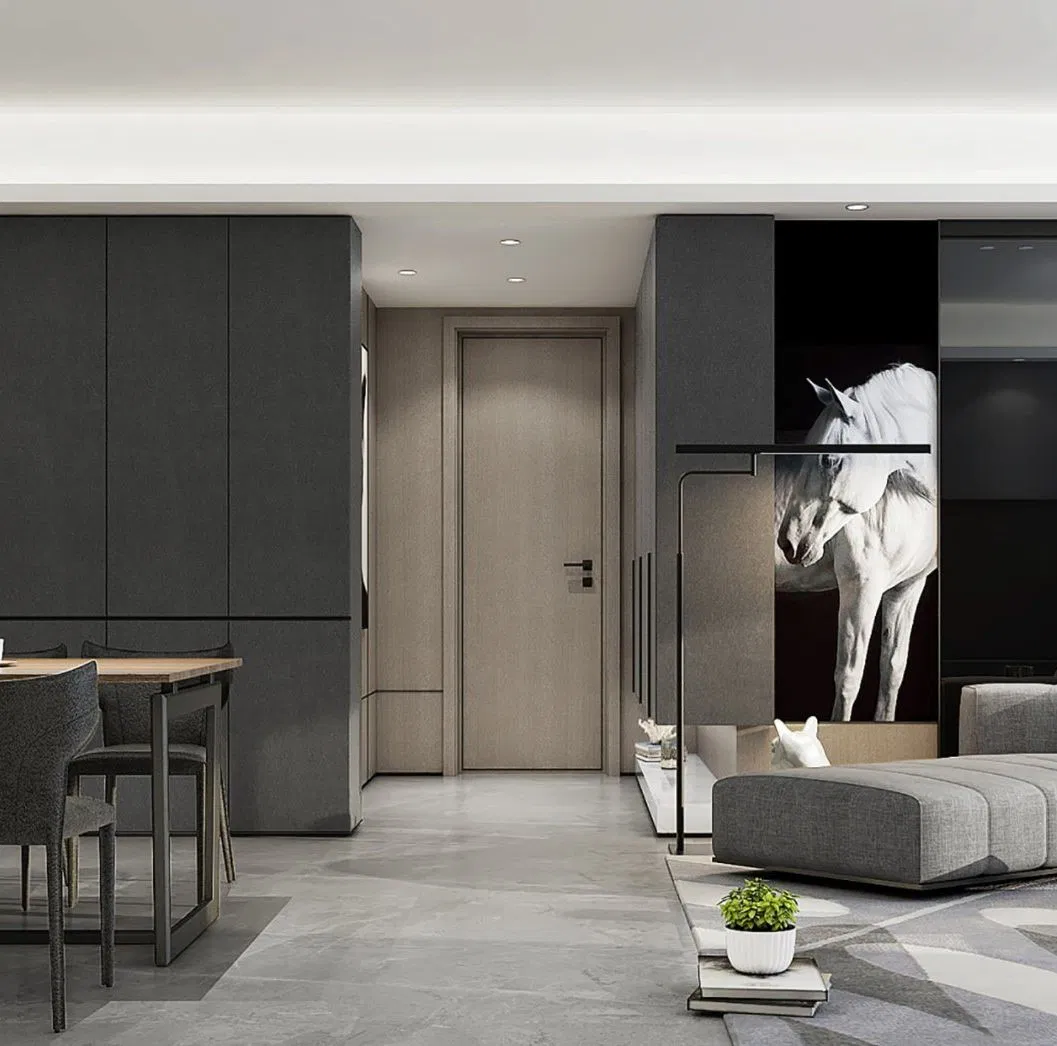 High Density WPC Door Anti-Deformation for Indoor and Outdoor