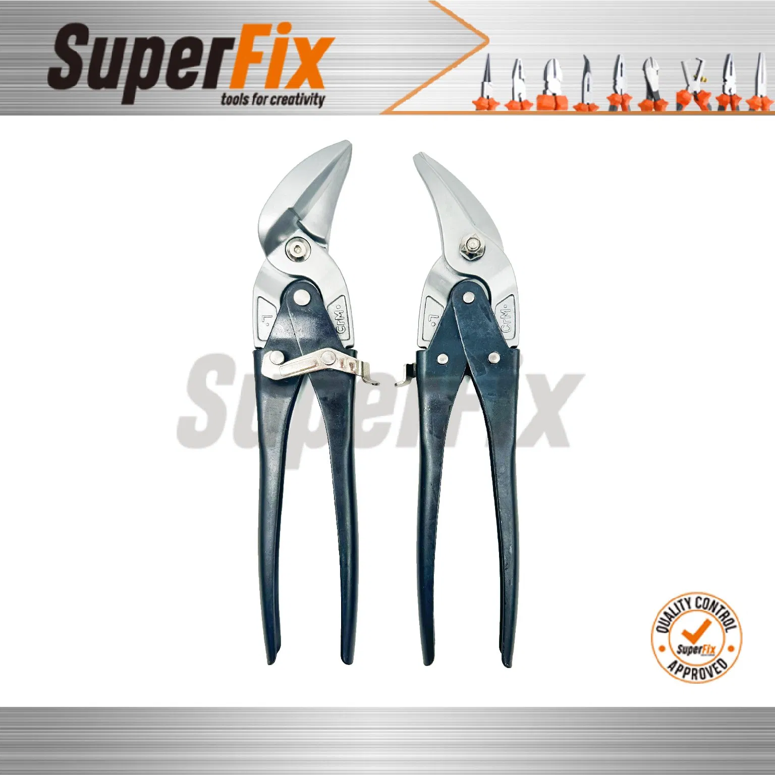 Smooth Handle Aviation Snip Scissors Multifunctional Cutting Sharp Scissors Straight, Left, Right