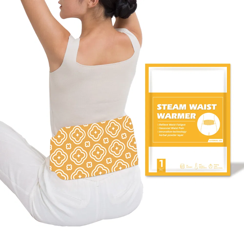 Non-Woven Fabric Steam Waist Warmer Patch with Iron Powder Heat Pad