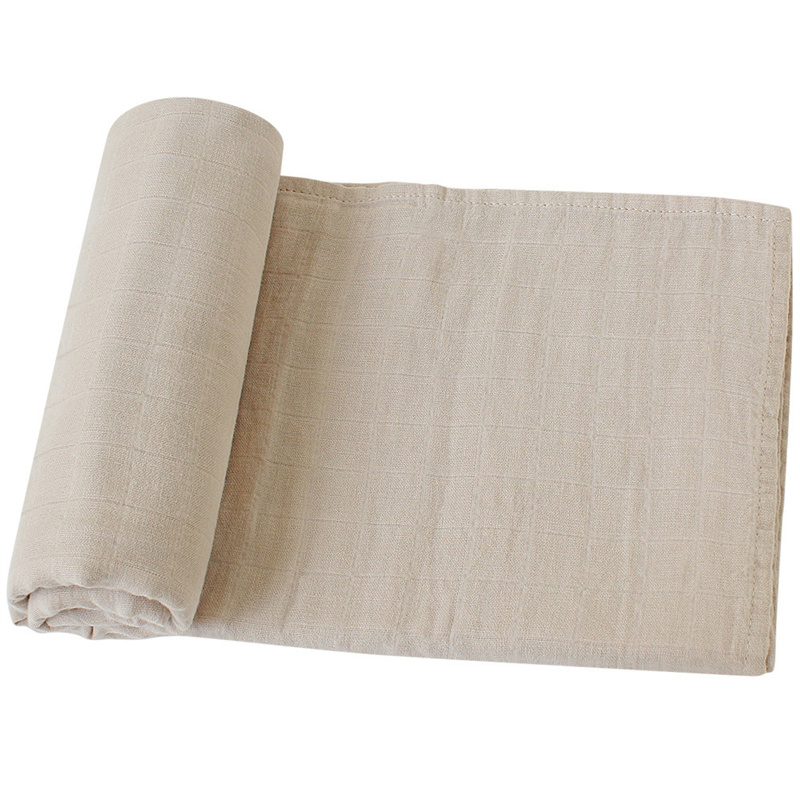 Solid Color Bamboo Cotton Muslin Blanket Baby Swaddle Blanket Baby Shading Cloth Muslin Swaddle