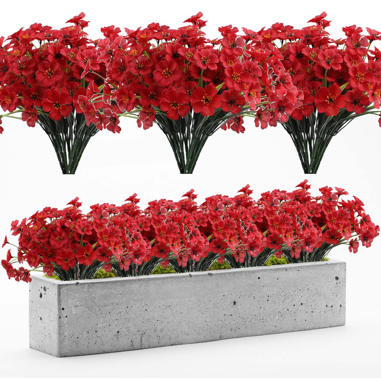 Цветы искусственные уличные УФ-стойкие для сада дома