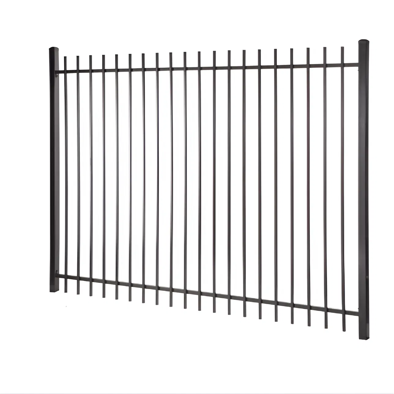 High Quality Powder Coated House Steel Fencing Metal Fence