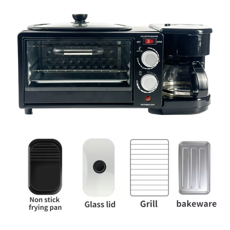 Wholesale Price Multifunctional Electric Toaster Oven Egg Tart Bread Baking Features Machine Mini Plastic Breakfast Maker
