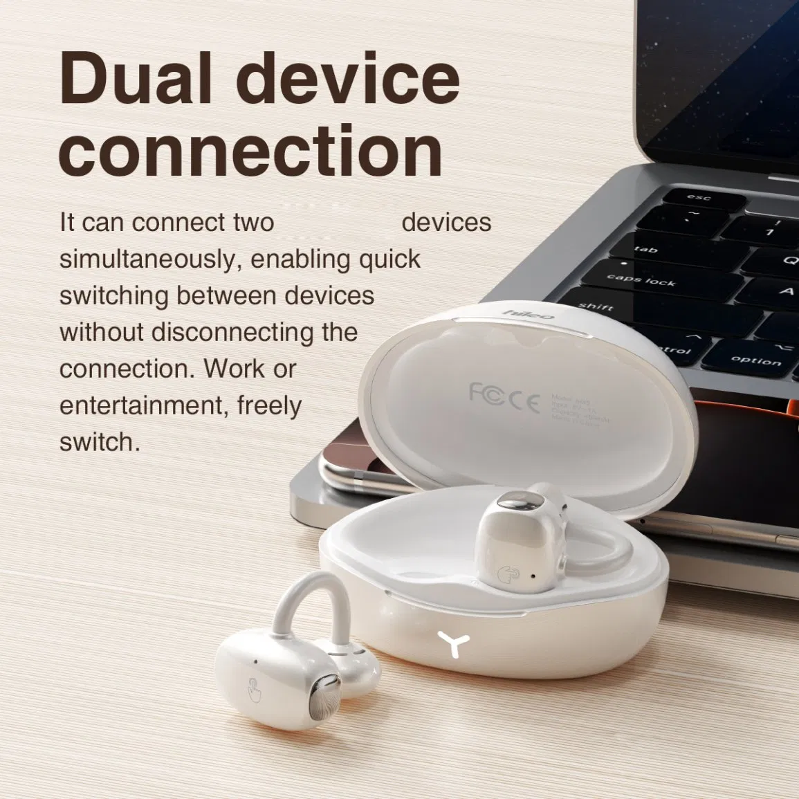 Беспроводные наушники Hileo Hi85 с заушным креплением