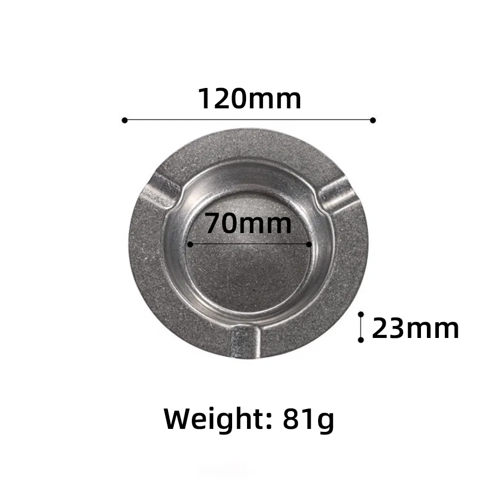 Customized Metal Cigarette Ashtray Custom Logo Shape for Business Gifts