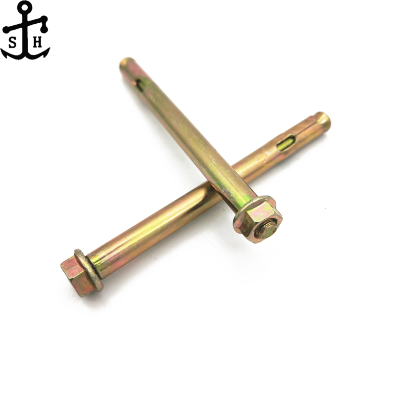 Анкерный болт M6 с желтым цинковым покрытием