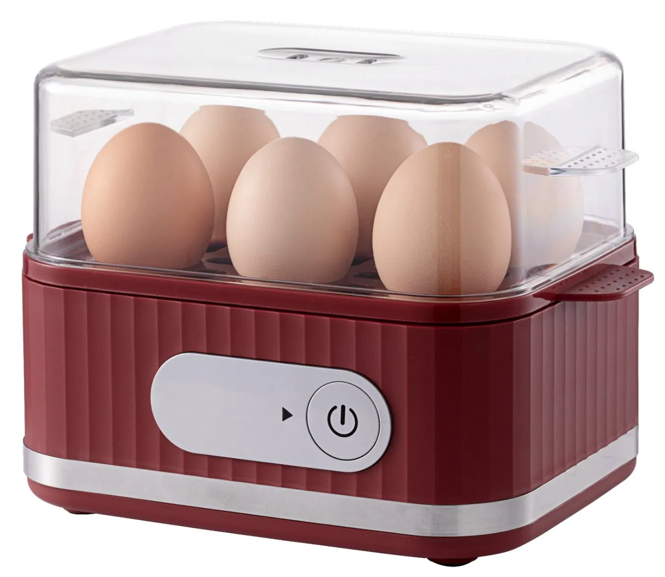 Egg Cooker, 6 Egg Capacity Boiler with Auto Shut-off, Rapid Heating & Easy Clean, Mini Multifunctional Boiled Eggs Breakfast